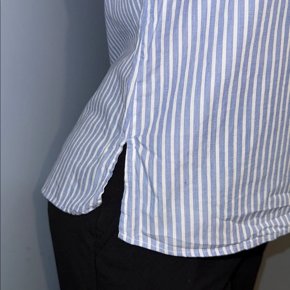 H&M Striped Sleeveless Top With Button Down Back - Size Small - Picture 5 of 7